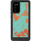 Turquoise and Orange Marble Galaxy Note20 5G Waterproof Case