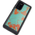 Turquoise and Orange Marble Galaxy Note20 5G Waterproof Case