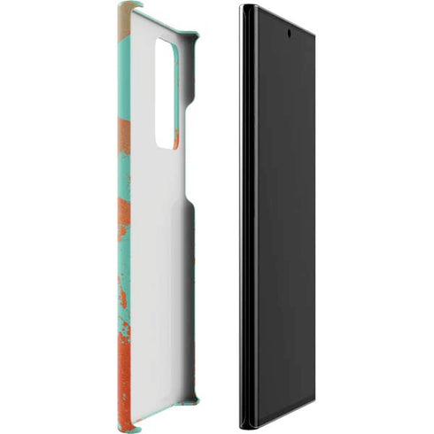 Turquoise and Orange Marble Galaxy Note20 Ultra 5G Lite Case