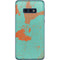 Turquoise and Orange Marble Galaxy S10e Skin