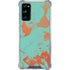 Turquoise and Orange Marble Galaxy S20 FE Clear Case