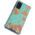 Turquoise and Orange Marble Galaxy S20 FE Clear Case