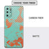 Turquoise and Orange Marble Galaxy S20 Plus Skin