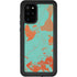 Turquoise and Orange Marble Galaxy S20 Plus Waterproof Case
