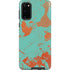 Turquoise and Orange Marble Galaxy S20 Pro Case