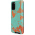 Turquoise and Orange Marble Galaxy S20 Pro Case
