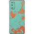 Turquoise and Orange Marble Galaxy S20 Skin