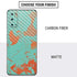 Turquoise and Orange Marble Galaxy S20 Skin