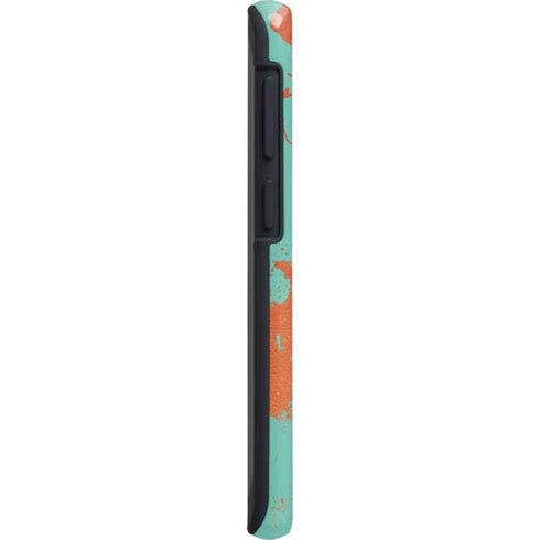 Turquoise and Orange Marble Galaxy S20 Ultra 5G Pro Case