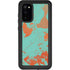Turquoise and Orange Marble Galaxy S20 Waterproof Case