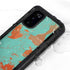 Turquoise and Orange Marble Galaxy S20 Waterproof Case