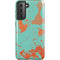 Turquoise and Orange Marble Galaxy S21 5G Pro Case
