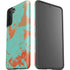 Turquoise and Orange Marble Galaxy S21 Plus 5G Pro Case