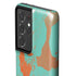Turquoise and Orange Marble Galaxy S21 Ultra 5G Pro Case
