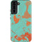 Turquoise and Orange Marble Galaxy S22 Plus Pro Case