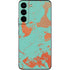 Turquoise and Orange Marble Galaxy S22 Skin