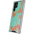 Turquoise and Orange Marble Galaxy S22 Ultra Clear Case