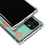 Turquoise and Orange Marble Galaxy S22 Ultra Clear Case