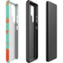 Turquoise and Orange Marble Galaxy S22 Ultra Pro Case
