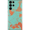 Turquoise and Orange Marble Galaxy S22 Ultra Skin
