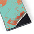 Turquoise and Orange Marble Galaxy S22 Ultra Skin