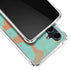 Turquoise and Orange Marble Galaxy S23 FE Clear Case