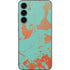 Turquoise and Orange Marble Galaxy S23 FE Skin