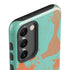 Turquoise and Orange Marble Galaxy S23 Plus Pro Case