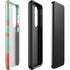 Turquoise and Orange Marble Galaxy S23 Plus Pro Case