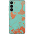 Turquoise and Orange Marble Galaxy S23 Plus Skin