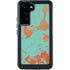 Turquoise and Orange Marble Galaxy S23 Plus Waterproof Case