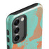 Turquoise and Orange Marble Galaxy S23 Pro Case