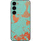 Turquoise and Orange Marble Galaxy S23 Skin