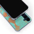 Turquoise and Orange Marble Galaxy S24 Clear Case