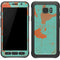 Turquoise and Orange Marble Galaxy S7 Active Skin