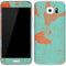Turquoise and Orange Marble Galaxy S7 Skin