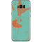 Turquoise and Orange Marble Galaxy S8 Plus Skin