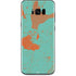 Turquoise and Orange Marble Galaxy S8 Skin