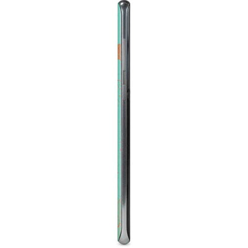 Turquoise and Orange Marble Galaxy S8 Skin