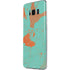 Turquoise and Orange Marble Galaxy S8 Skin