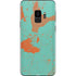 Turquoise and Orange Marble Galaxy S9 Skin