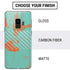 Turquoise and Orange Marble Galaxy S9 Skin
