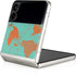 Turquoise and Orange Marble Galaxy Z Flip3 5G Skin