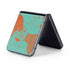 Turquoise and Orange Marble Galaxy Z Flip5 5G Skin