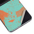 Turquoise and Orange Marble Galaxy Z Flip5 5G Skin
