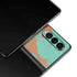 Turquoise and Orange Marble Galaxy Z Fold3 5G Skin