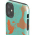 Turquoise and Orange Marble iPhone 11 Impact Case