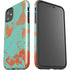 Turquoise and Orange Marble iPhone 11 Impact Case