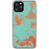 Turquoise and Orange Marble iPhone 11 Pro Clear Case