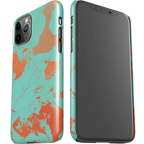 Turquoise and Orange Marble iPhone 11 Pro Lite Case